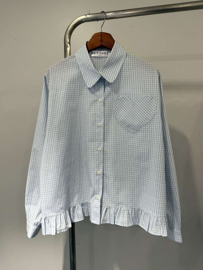 HEYJUDE韓國東大門代購女士新款職業26春夏休閑襯衫蕾絲衫HEYJUDE襯衫/蕾絲衫