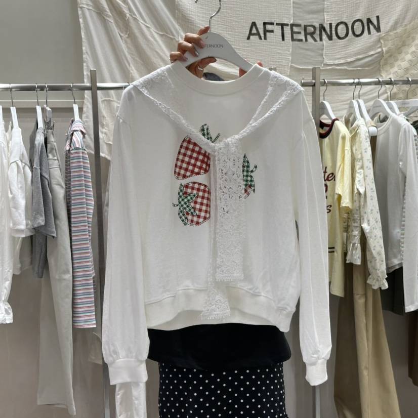 AFTERNOON韓國代購女裝新款26春夏職業時尚熱賣休閑衛衣圍巾AFTERNOON衛衣