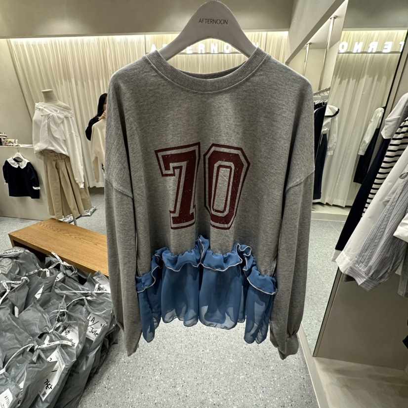 AFTERNOON韓國直郵女士新款人氣熱賣推薦休閑職業長袖T恤AFTERNOON長袖T恤