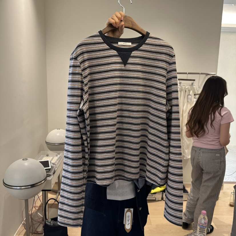 AGO韓國東大門代購女裝新品推薦職業人氣26春夏時尚長袖T恤AGO長袖T恤