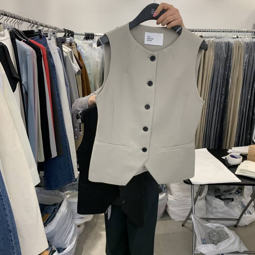 THE SECOND GROW韓國直郵女裝新款人氣時尚馬甲不含內搭THE SECOND GROW馬甲