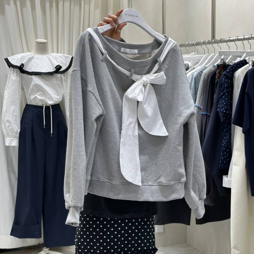 AFTERNOON韓國直郵女士新款休閑時尚職業推薦熱賣26春夏衛衣AFTERNOON衛衣