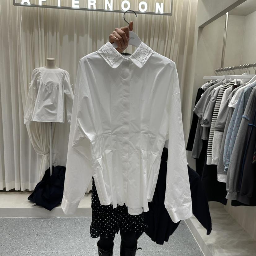 AFTERNOON韓國東大門代購女裝新品推薦職業熱賣襯衫蕾絲衫AFTERNOON襯衫/蕾絲衫