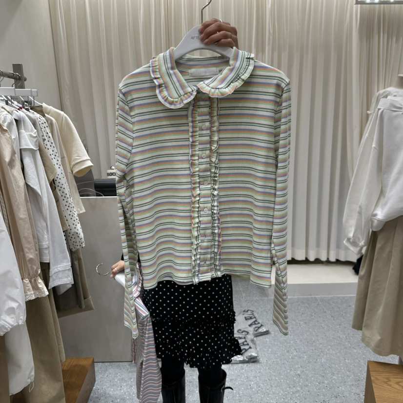 AFTERNOON韓國代購女士新品職業時尚26春夏推薦人氣長袖T恤AFTERNOON長袖T恤