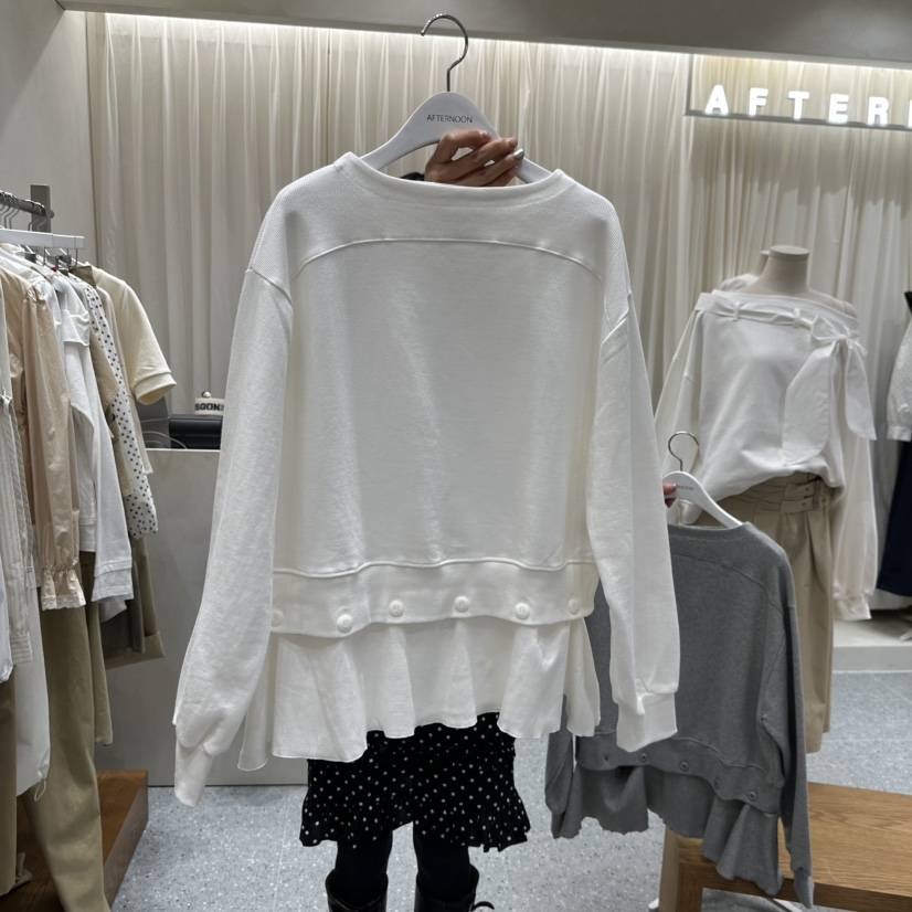 AFTERNOON韓國直郵女士新品職業推薦熱賣26春夏時尚休閑衛衣AFTERNOON衛衣