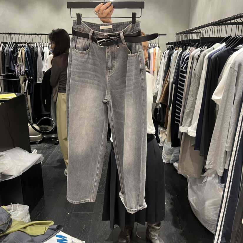 TUG韓國東大門代購女士新款推薦休閑人氣26春夏牛仔褲不含腰帶TUG牛仔褲