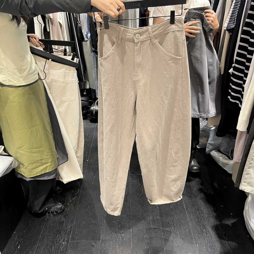 TUG韓國直郵女裝新款職業休閑26春夏推薦人氣熱賣休閑褲亞麻TUG休閑褲