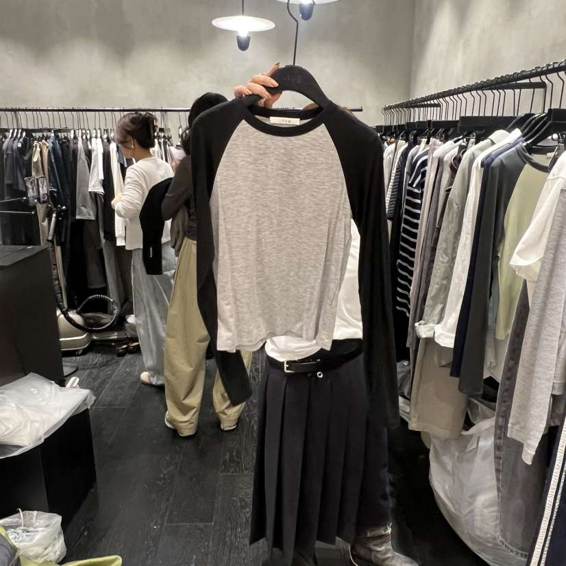 TUG韓國直郵實拍女裝新品休閑人氣推薦熱賣26春夏長袖T恤TUG長袖T恤