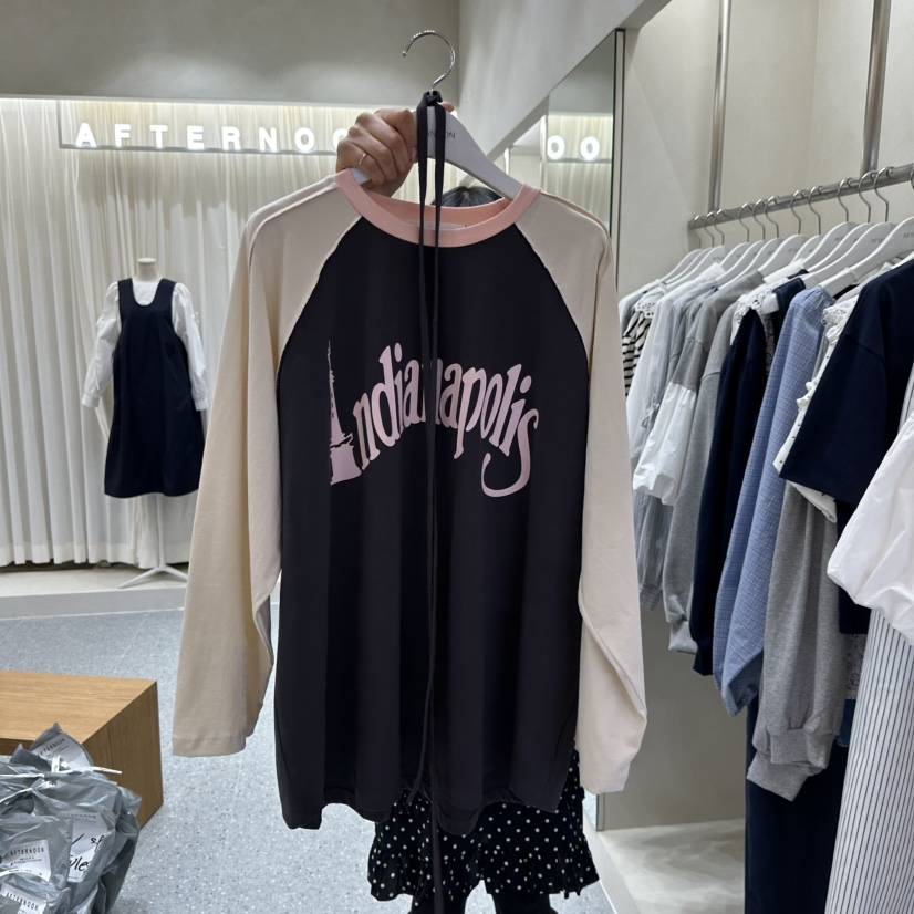 AFTERNOON韓國代購女士新款職業時尚人氣推薦熱賣長袖T恤AFTERNOON長袖T恤