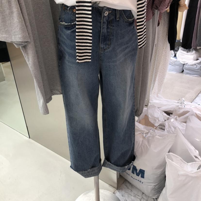 PLEASURE韓國直郵女裝新品時尚推薦26春夏職業熱賣牛仔褲PLEASURE牛仔褲