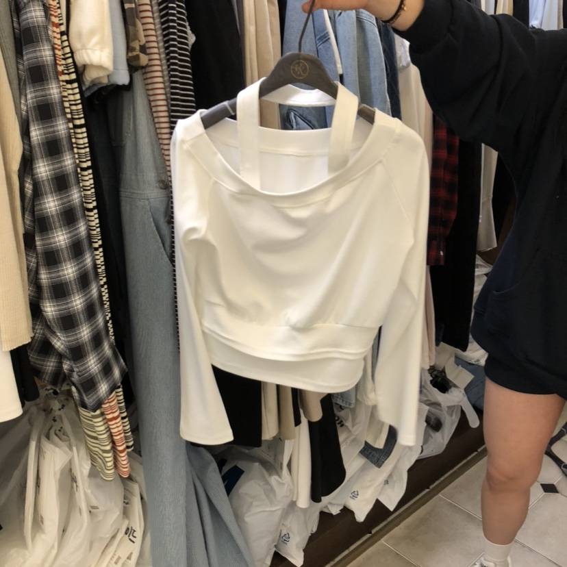 VIRKIN韓國東大門代購女士新品休閑熱賣時尚長袖T恤假兩件VIRKIN長袖T恤