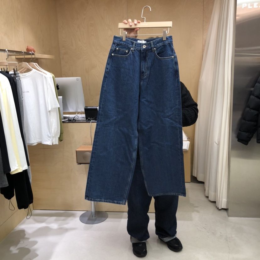 PLEASURE韓國直郵實拍女士新品休閑推薦人氣熱賣時尚牛仔褲PLEASURE牛仔褲