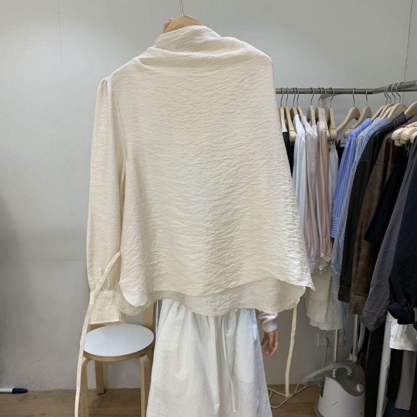 FOREST韓國直郵女士新品熱賣時尚推薦職業休閑襯衫蕾絲衫FOREST襯衫/蕾絲衫