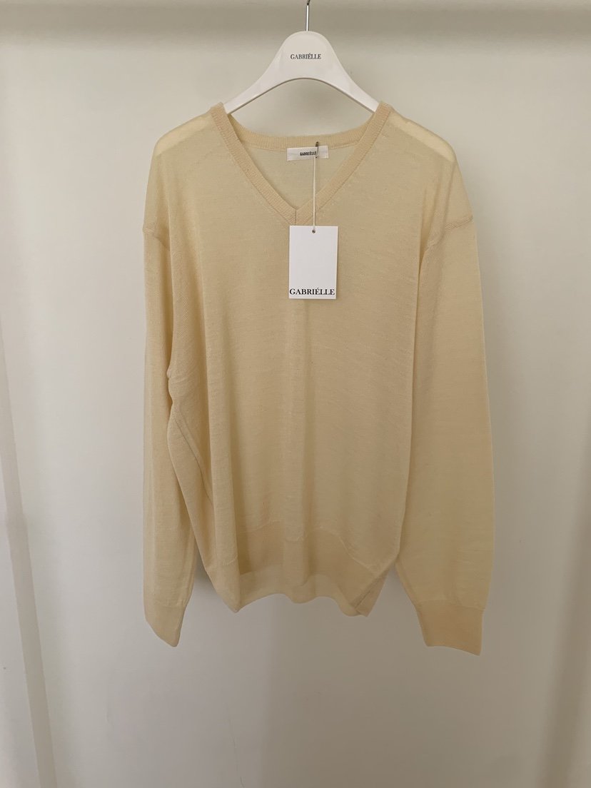 GABRIELLE韓國東大門直郵女士新品休閑職業推薦針織衫V領GABRIELLE針織衫