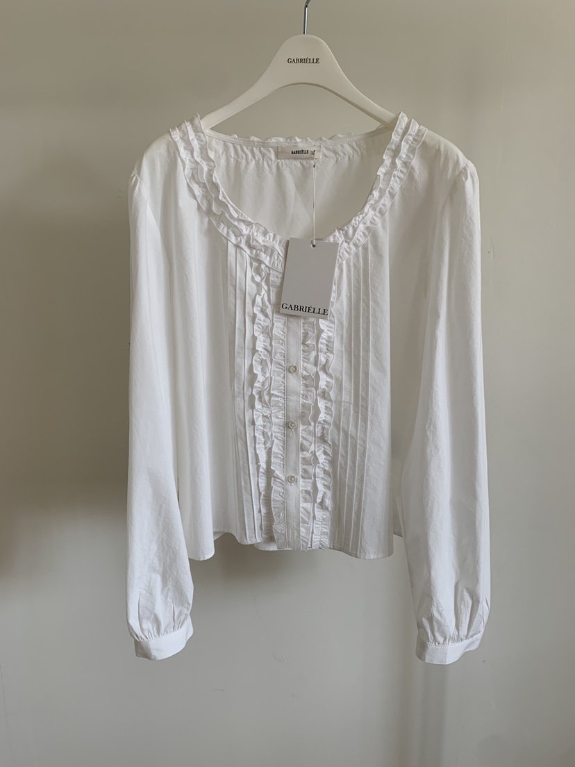 GABRIELLE韓國代購女裝新品26春夏推薦熱賣人氣襯衫蕾絲衫GABRIELLE襯衫/蕾絲衫