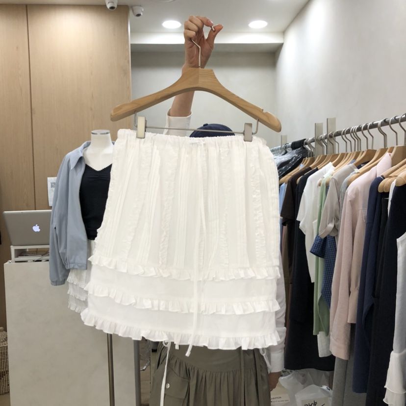 VILLABUTTON韓國東大門代購女士新款人氣時尚熱賣26春夏短裙VILLABUTTON短裙