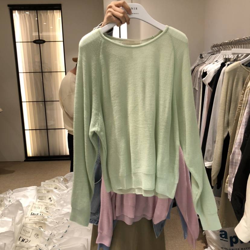 VENIR-a韓國東大門直郵女士新品職業熱賣26春夏推薦針織衫VENIR-a針織衫