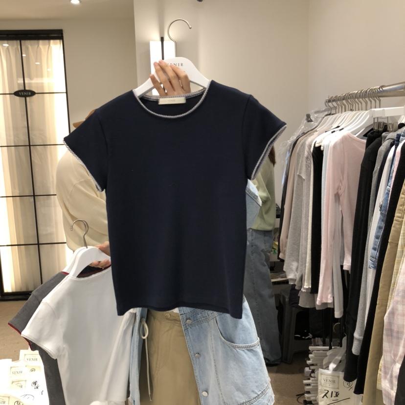 VENIR-a韓國直郵女士新款職業26春夏推薦人氣時尚熱賣T恤VENIR-aT恤