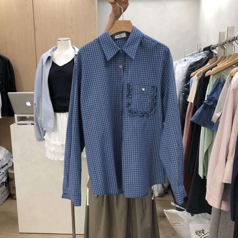 VILLABUTTON韓國直郵實拍女裝新品26春夏人氣推薦襯衫蕾絲衫VILLABUTTON襯衫/蕾絲衫