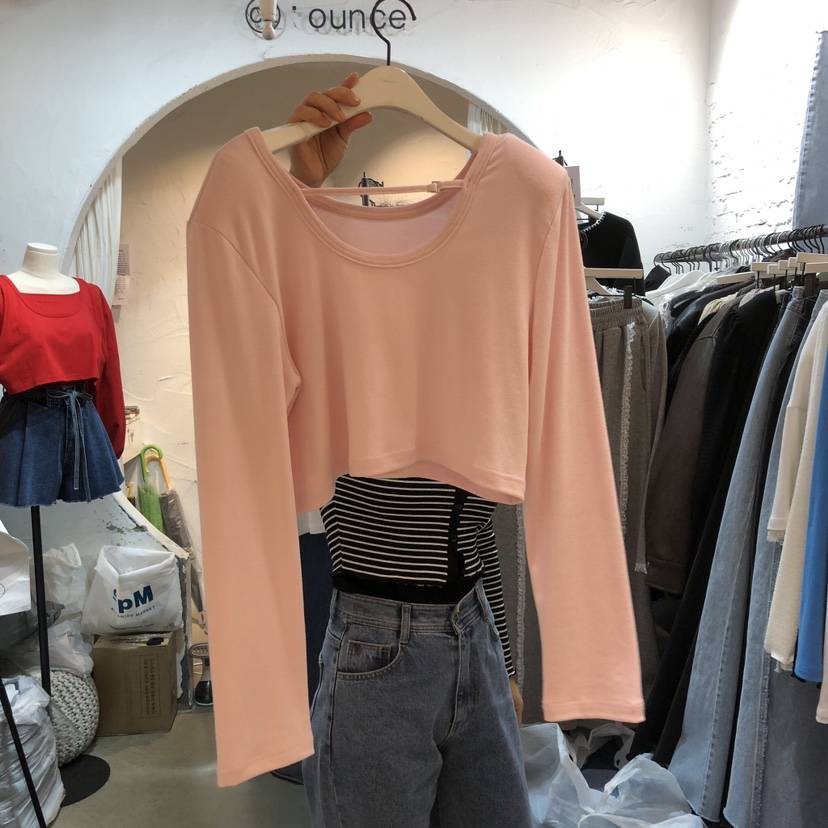 OZ韓國直郵女士新品26春夏休閑推薦熱賣時尚職業人氣長袖T恤OZ.ounce長袖T恤