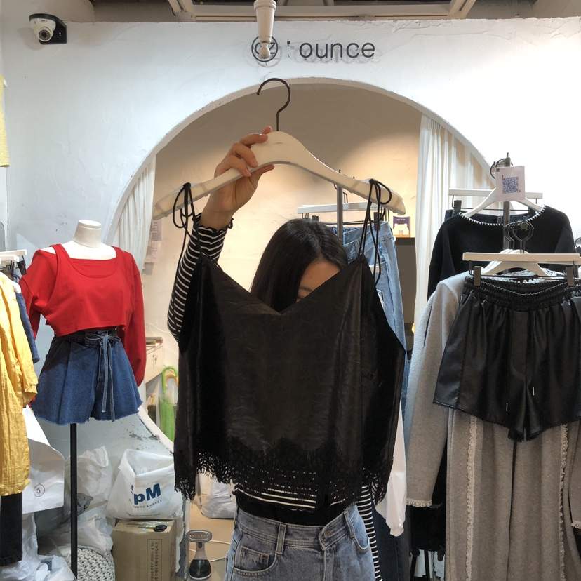 OZ韓國代購女士新款推薦職業休閑熱賣時尚人氣吊帶背心蕾絲OZ.ounce吊帶/背心