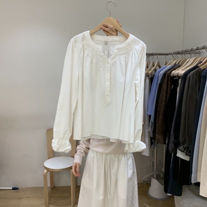 FOREST韓國東大門代購女裝新品時尚人氣職業26春夏襯衫蕾絲衫FOREST襯衫/蕾絲衫