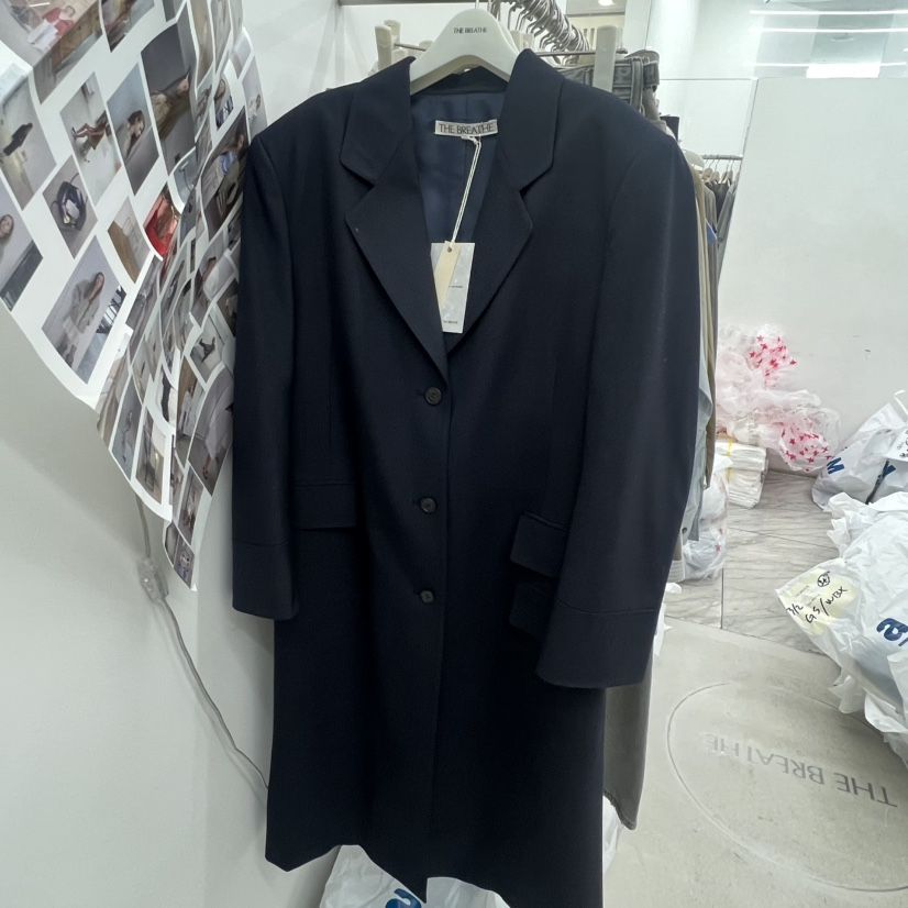 BREATHE韓國東大門代購女士新品休閑熱賣推薦職業長款風衣BREATHE長款風衣