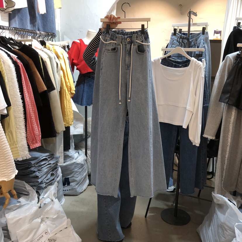 OZ韓國代購女裝新款時尚熱賣職業休閑26春夏推薦人氣牛仔褲OZ.ounce牛仔褲