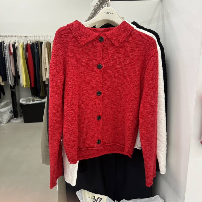 BREATHE韓國直郵實拍女裝新品時尚休閑26春夏推薦針織衫復古BREATHE針織衫