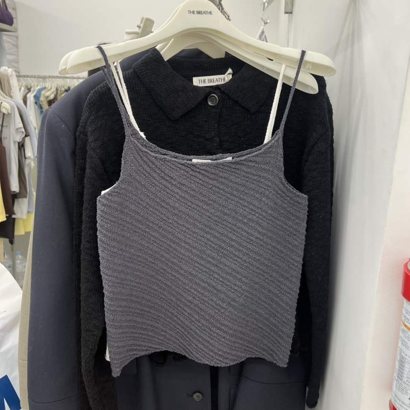BREATHE韓國東大門代購女士新款26春夏推薦時尚休閑吊帶背心BREATHE吊帶/背心