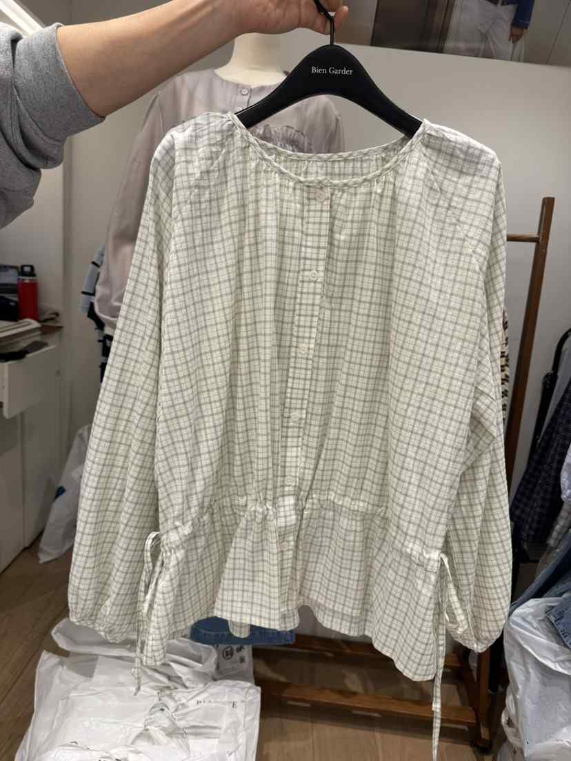 BIEN GARDER韓國直郵女裝新品休閑推薦人氣職業襯衫蕾絲衫BIEN GARDER襯衫/蕾絲衫