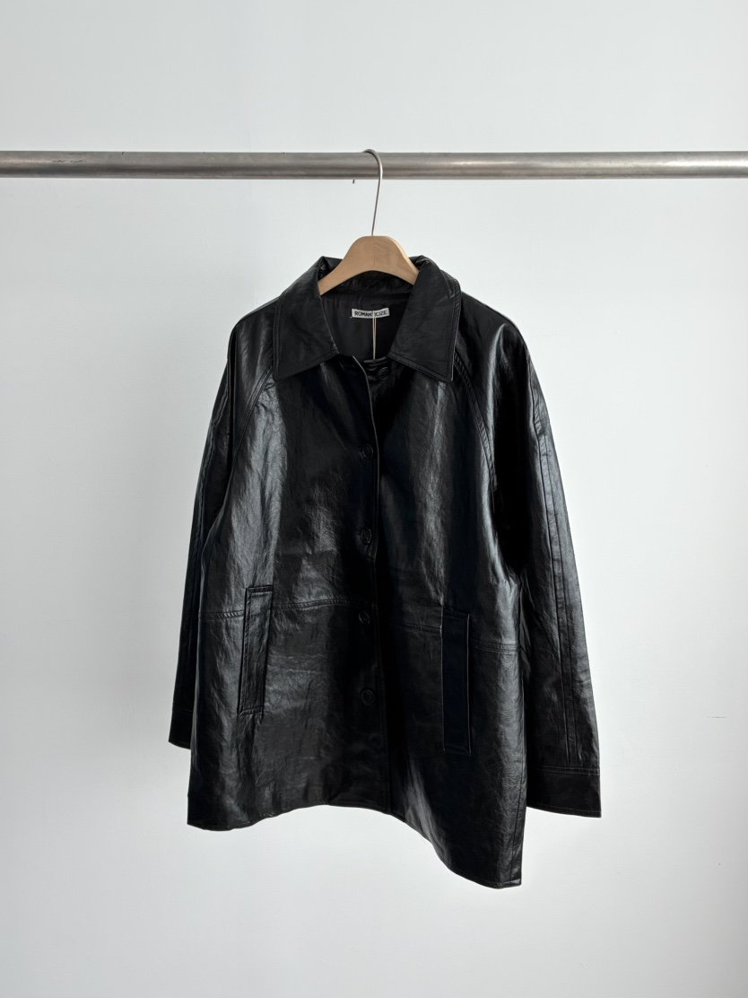 ROMANTICIZE韓國直郵實拍女裝新品熱賣26春夏夾克插肩袖皮革ROMANTICIZE夾克