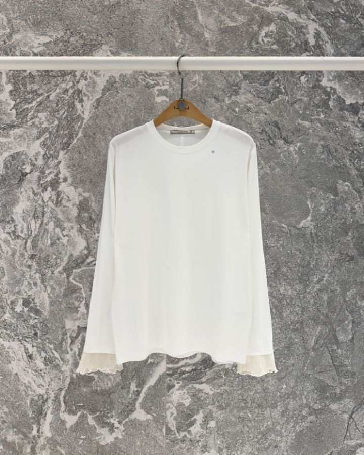 ROOKIE BUD韓國直郵女裝新品人氣推薦時尚職業熱賣長袖T恤ROOKIE BUD-P長袖T恤