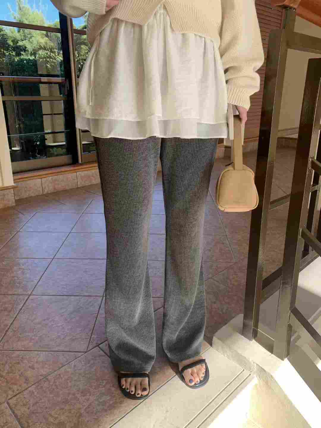 MELLOUNGE-멜라운지-T韓國直郵實拍女裝新品時尚休閑褲MELLOUNGE-2件起休閑褲