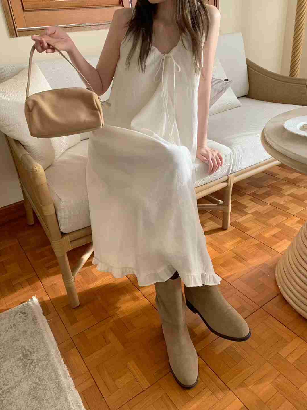 MELLOUNGE-멜라운지-T韓國東大門代購女裝新品26春夏連衣裙MELLOUNGE-2件起連衣裙