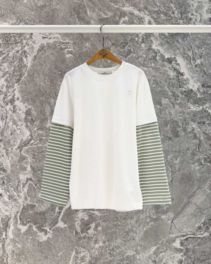 ROOKIE BUD韓國直郵實拍女士新品熱賣時尚人氣長袖T恤條紋ROOKIE BUD-P長袖T恤