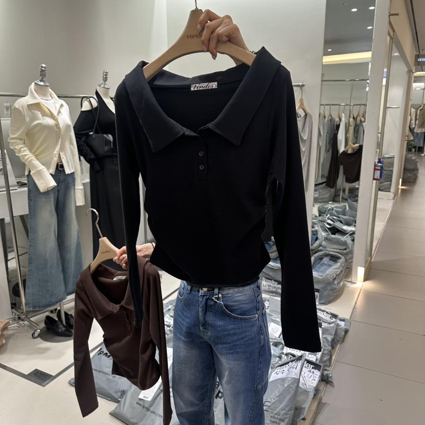 RENDER韓國代購女士新品休閑時尚人氣熱賣推薦職業長袖T恤RENDER長袖T恤