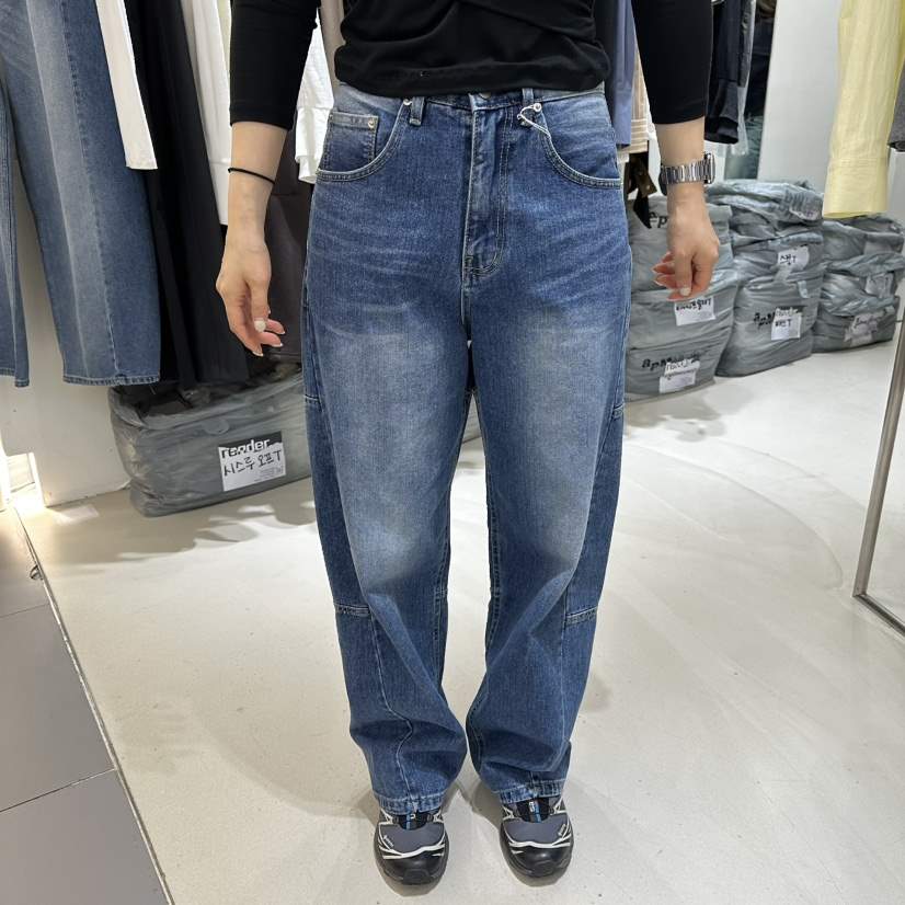 RENDER韓國代購女士新款真品休閑推薦職業26春夏牛仔褲鏤空RENDER牛仔褲