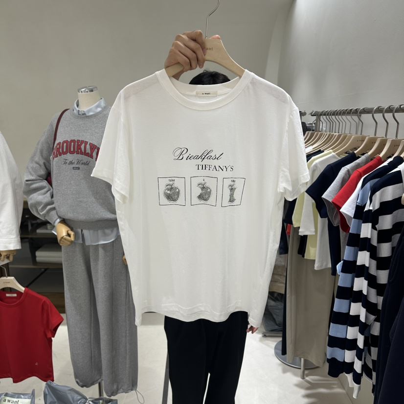 A WANT韓國直郵女裝新款真品休閑人氣職業時尚推薦熱賣T恤A WANTT恤