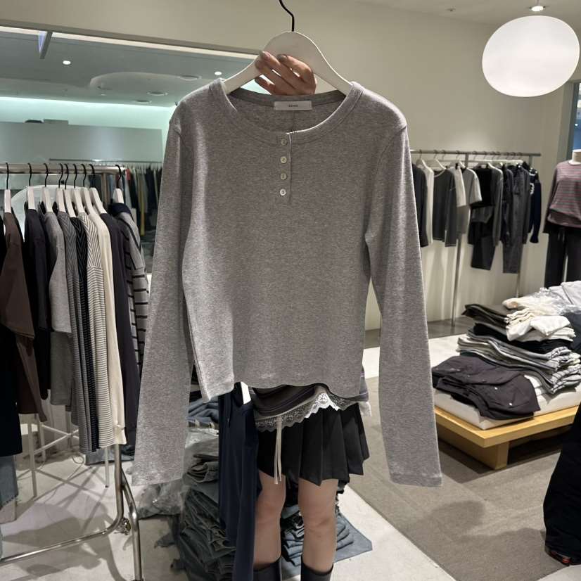 GRADE東大門直郵女士新品休閑職業26春夏真品推薦長袖T恤GRADE長袖T恤