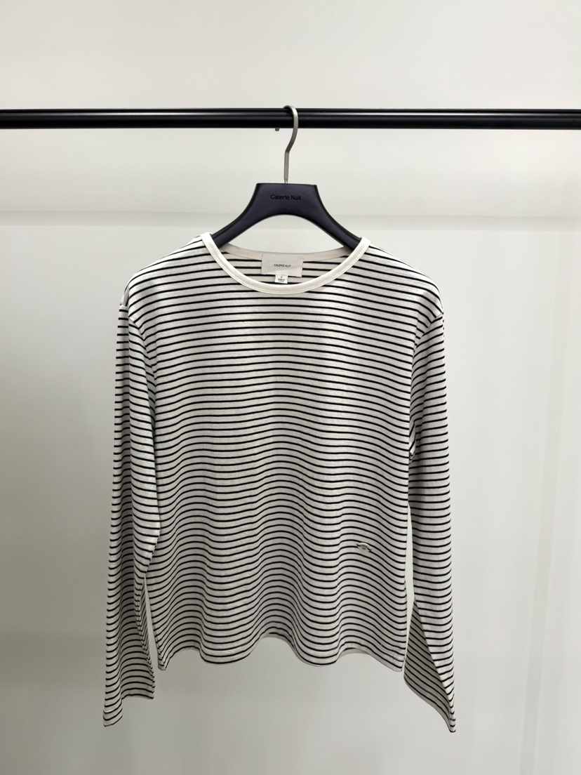 GALERIE NUIT韓國代購女裝新款推薦職業熱賣長袖T恤條紋GALERIE NUIT長袖T恤