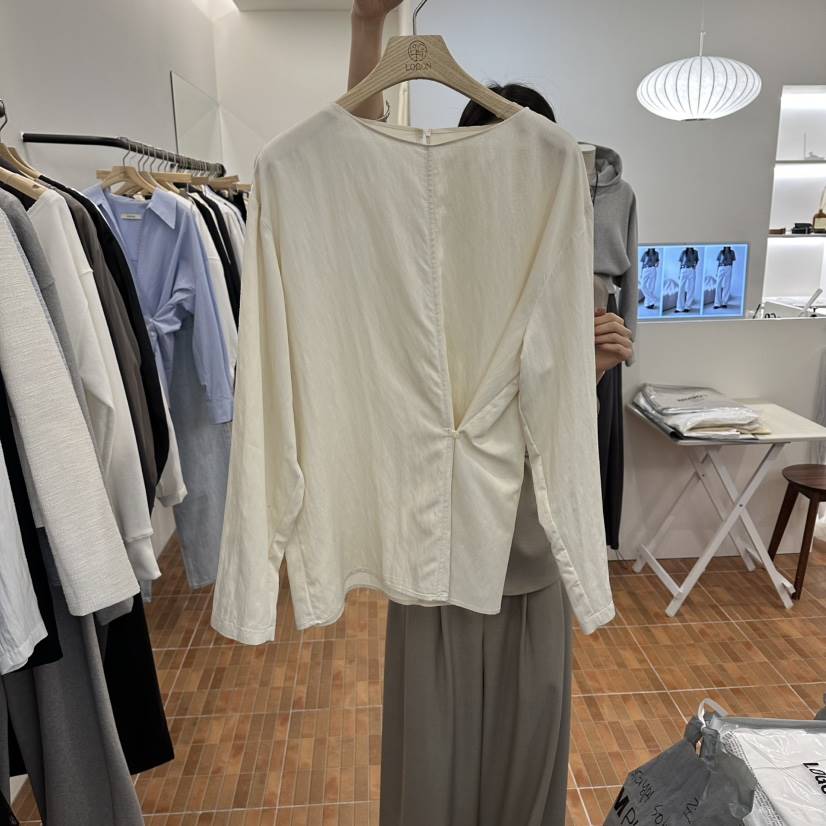 LOGON東大門實拍女裝新品真品職業休閑人氣襯衫蕾絲衫紐扣LOGON襯衫/蕾絲衫