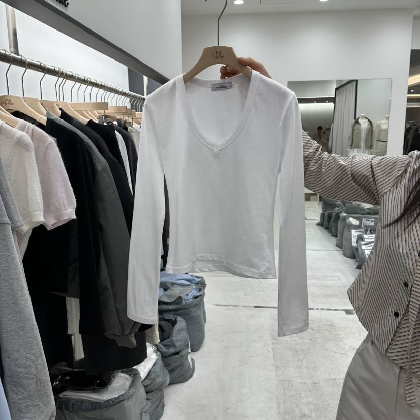 THE VALUE韓國直郵女士新款熱賣真品推薦26春夏人氣長袖T恤THE VALUE長袖T恤