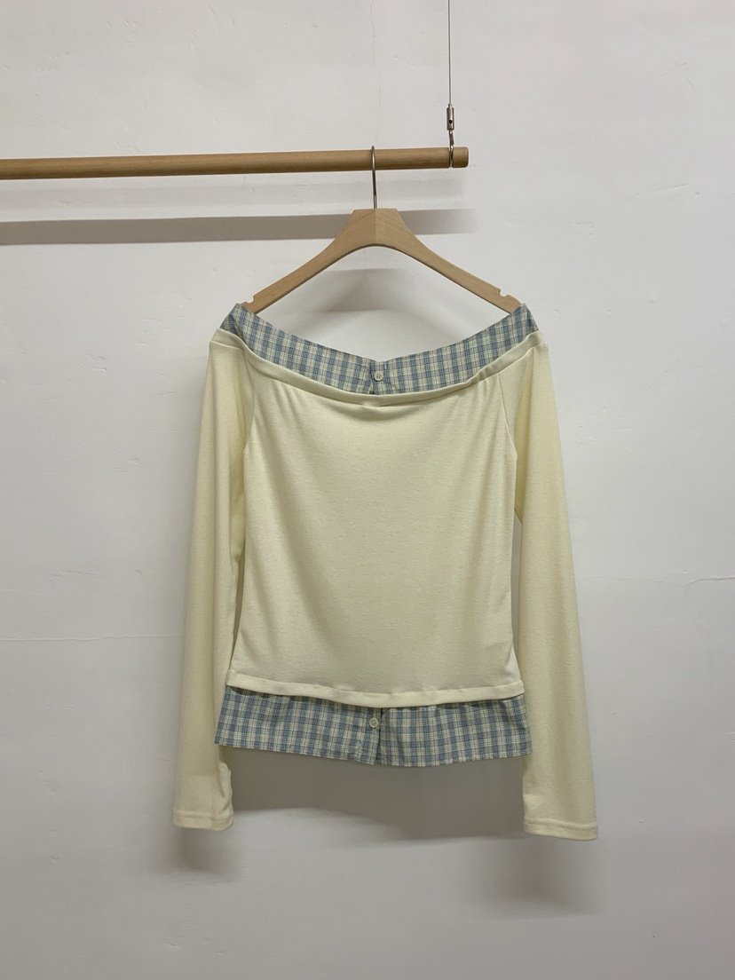 MORE THAN-P韓國代購女士新品真品人氣26春夏長袖T恤假兩件MORE THAN長袖T恤