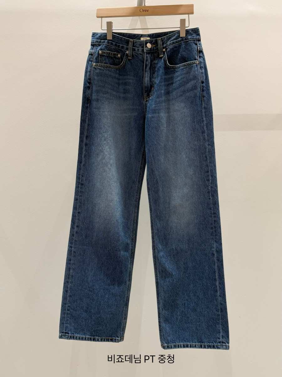 OREE韓國直郵女士新品26春夏推薦休閑時尚職業人氣牛仔褲OREE牛仔褲