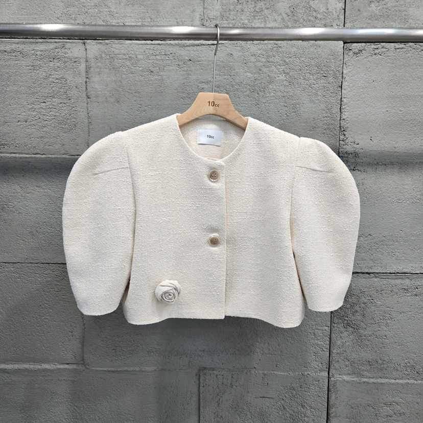 10CC韓國直郵女裝新款時尚熱賣推薦休閑26春夏人氣夾克花呢10CC夾克