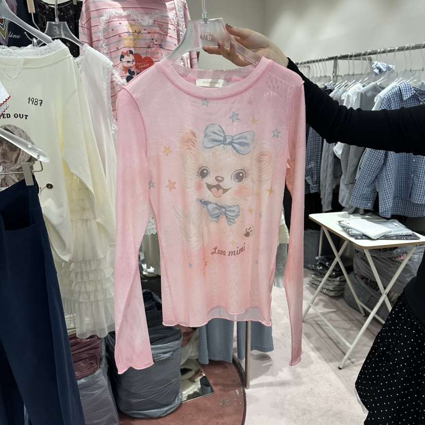 MIMME/LOOKK韓國東大門直郵女士新款人氣職業26春夏長袖T恤MIMME/LOOKK長袖T恤