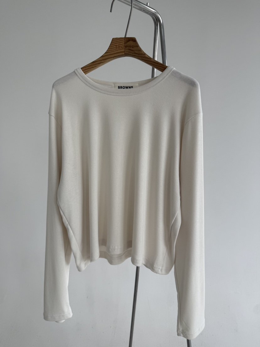 BROWNS-P韓國東大門代購女裝新品26春夏休閑人氣長袖T恤BROWNS-P長袖T恤