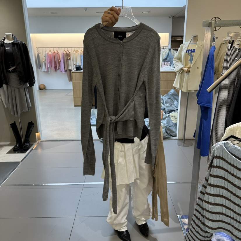 AMOUR韓國代購女裝新款休閑人氣熱賣職業26春夏針織衫開衫AMOUR針織衫