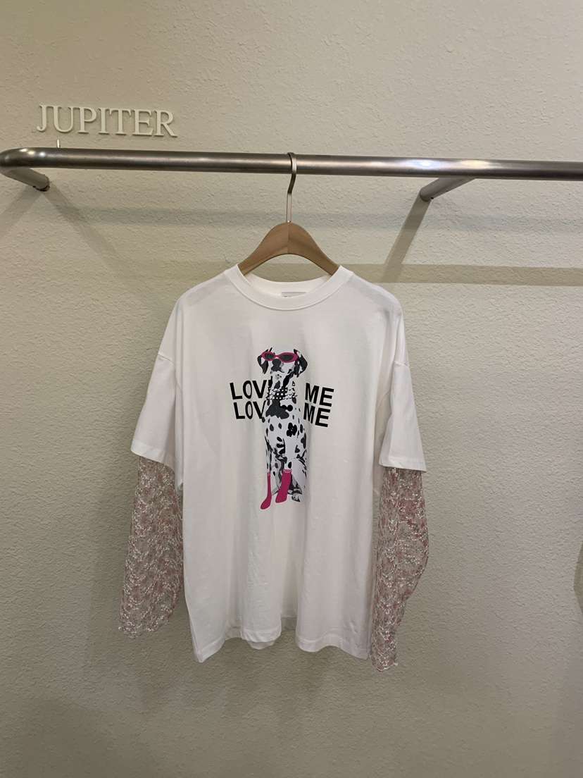 JUPITER韓國東大門直郵女士新品時尚熱賣26春夏長袖T恤假兩件JUPITER長袖T恤